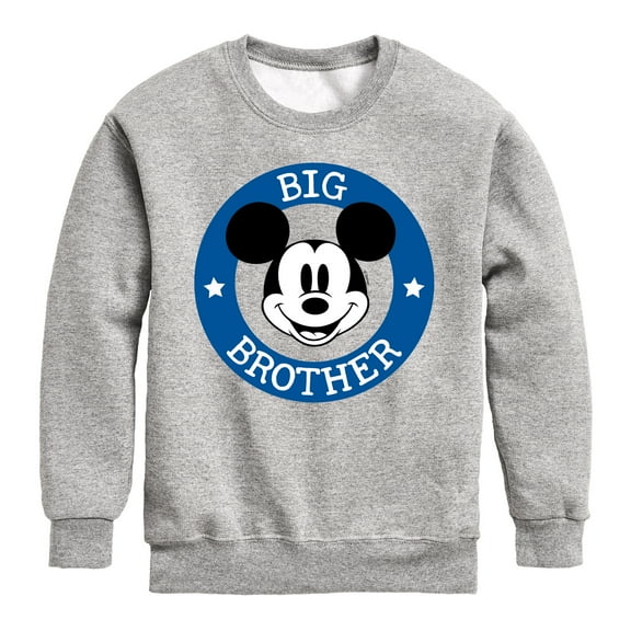 Disney - Mickey Big Brother - Youth Crewneck Fleece Sweatshirt