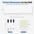 thumbnail image 2 of Dry Erase Sticker for Wall Tutuviw White Board Paper with 3 Markers Self-Adhesive Message Board Decal Cuttable Whiteboard Sticker Self-Adhesive White Board Roll Wallpaper for Office(17.7"×78.7"), 2 of 7