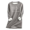 thumbnail image 3 of TYGHBN Womens Fashion Round Neck Printed Loose Warm Casual Printed Top Autum Warm Top for Women Thermal Underwear for Men Tops Womens Thermals Top and Bottom Thermal Undershirts Women's Thermal Shirt, 3 of 3