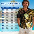 thumbnail image 7 of KUIFORTI Couple Matching Outfits Matching Vacation Outfits for Couples Soft and Comfortable Casual Beach Vacation Party Shirt Suitable for Everyday Casual Wear Polynesian Tribal Plumeria, 7 of 7