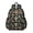 Mushroom and Eye Black Pattern, variant on Mushroom and Moon Black Pattern Cute School Backpack with Padded Back and Adjustable Shoulder Straps 13.4"x11"x4.7"