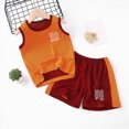 thumbnail image 2 of NIEWTR Boys Tank Top and Shorts Set Cotton Pajamas for Boys Pjs Athletic Shorts Sleeveless Shirts Kids Sleepwear Loungewear Boys Pajamas(A01-Red,7-8 Years), 2 of 4