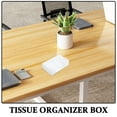 thumbnail image 3 of FRCOLOR 1 Pack Acrylic Sugar Packet Compartment Coffee Tea Bag Tray Holder Tissue Organizer Box For Countertop Coffee Station For Home Or Office, 3 of 8