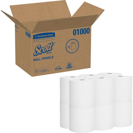 Scott  KCC01000  High-Capacity Hard Roll  12 / Carton  White