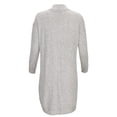 thumbnail image 3 of Women's Gray Nebraska Huskers Oversized Cuddle Tri-Blend Cardigan, 3 of 3
