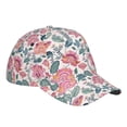 thumbnail image 3 of Balery Baseball Cap Adjustable Size for Running Workouts and Outdoor Activities All Seasons Dad Hat(Flower Leaves), 3 of 9