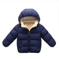 thumbnail image 1 of AMERTEER Veste Matelassée en Coton Chaud pour Enfants Plus Velours Garçon Veste Matelassée Fille Veste Matelassée Bébé, 1 of 3