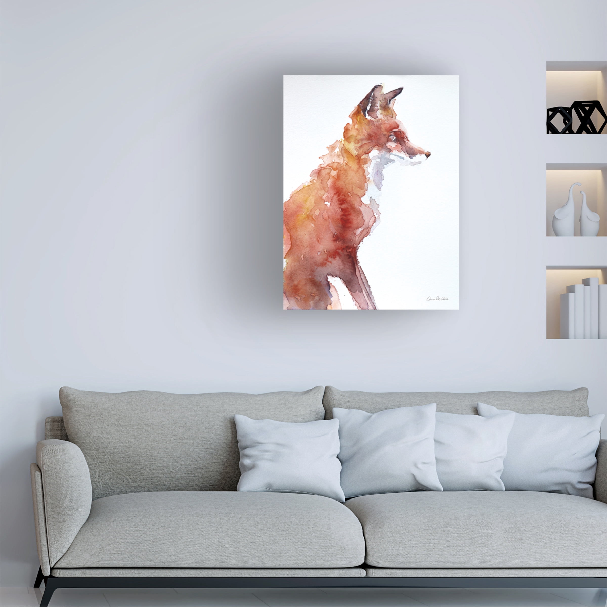 Trademark Fine Art 'Sly Fox' Canvas Art by Aimee Del Valle