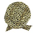 thumbnail image 2 of Gorros de baño para ducha Estampado de flores Impermeable Reutilizable Elástico Colorido Universal Largo Sombrero corto Baño Estampado de Juegos de accesorios de baño Estampado de leopardo amarillo Bearachild HA062078-07B, 2 of 6