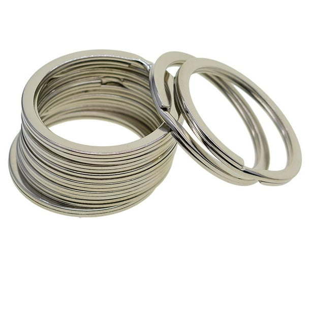50 conectores de llavero planos para llaveros 32mm