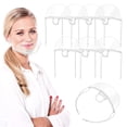 thumbnail image 1 of 8PCS Mascarilla de servicio de alimentos Mascarilla de uso de cocina Protector bucal transparente reutilizable Protectores faciales antivaho para chefs Restaurantes y catering, 1 of 6