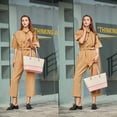 thumbnail image 2 of Conjunto de bolsos YTL de piel sintética a la moda para mujer, rosa y beige, 2 of 6