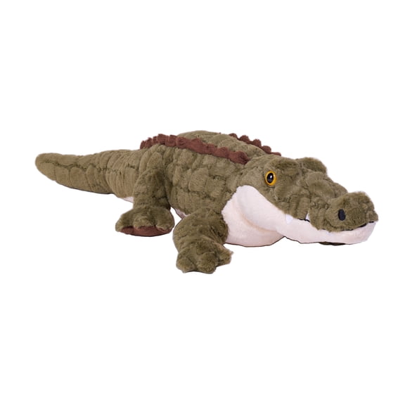 Wild Republic Earthkins Crocodile, Stuffed Animal, 15 Inches, Plush Toy, Fill is Spun Recycled Water Bottles, Eco Friendly