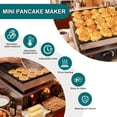 thumbnail image 6 of 25-Hole Mini Pancake Maker, Non-Stick Electric Griddle with Adjustable Temp & Timer, 900W, 11"×11"×6.7", for Commercial & Home Breakfast Use, 6 of 8