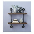 thumbnail image 2 of allen + roth 23.75-Inches L x 8.0-Inches D x 26.25-Inches H Rustic MDF Rectangular Shelf kit 2 Decorative Shelves, 2 of 6
