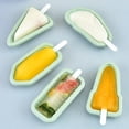 thumbnail image 4 of Covered Silicone Popsicle Ice Cream Molds, Cake Pop Mold with Lid, Reusable Homemade Frozen Dessert Maker, Dishwasher Safe Ice Pop Mould, Multi Shape DIY Freezer Treat Molds,Green Foot, 4 of 6