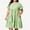Green, variant on Summer Dresses for Women 2026 Womens Dress Flowy Plus Size Summer Tiered Plaid Ruffle Short Sleeved Round Neck Casual Midi Dress with Pockets Yellow 2X