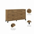 thumbnail image 4 of Somerset 6 Drawer Dresser in Fresh Walnut - Engineered Wood, 4 of 9