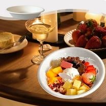 SDNall Paper Bowls Disposable, Straws Paper Disposable, one Times Bowl Greek Cold Extract ins Yogurt Bowl Paper Bowl Shaved Ice Bowl Sponge Ice Bowl Straw Hats Bowl