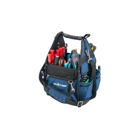 Soft Sided Tool Box - FRONTIER Premium 10 inch Open Soft Sided Electrician's Tool Bag Tote