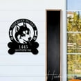 thumbnail image 4 of Handmadetneonsign Siberian Husky Home Number Metal Sign, Custom Siberian Husky Address Metal Sign, 4 of 5