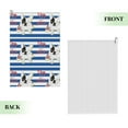 thumbnail image 2 of Kdxio Bulldog Friend Pattern Golf Towel (24" X 16") with Carabiner Clip - The Convenient Golf Cleaning Towel, 2 of 8