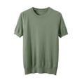thumbnail image 2 of Active Tops Women Compression Shirt Long Sleeve Loose Fit Short Sleeve Women Ringer Tee Casual Workout Tops Women Summer T Shirts Shirts Women Raglan Shirts for Women Ladies Shirt Green L, 2 of 2