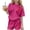 Hot Pink, variant on BXSRUTA Girls Two Piece Outfit Set Summer Casual Soft Breathable Round Neck Short Sleeve Top and Shorts for Kids