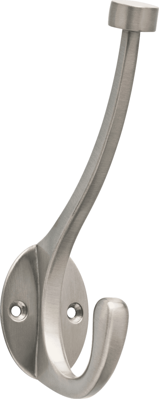 Chapter Pilltop Coat and Hat Hook, Wall Mounted Hook, Satin Nickel