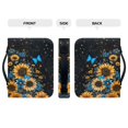 thumbnail image 4 of HELLHERO Butterfly Sunflowers Pattern Bible Case for Men, Waterproof Bible Cover with Zippered for Church Christian Prayer Christian Prayer Study, 4 of 12