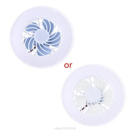

DancePeanut Ceiling Fans with LED Light 3-Bladeless Modern Smart E27 Lamp Head Fan Light Flush Mount for Bedroom Office AC 85V-265V