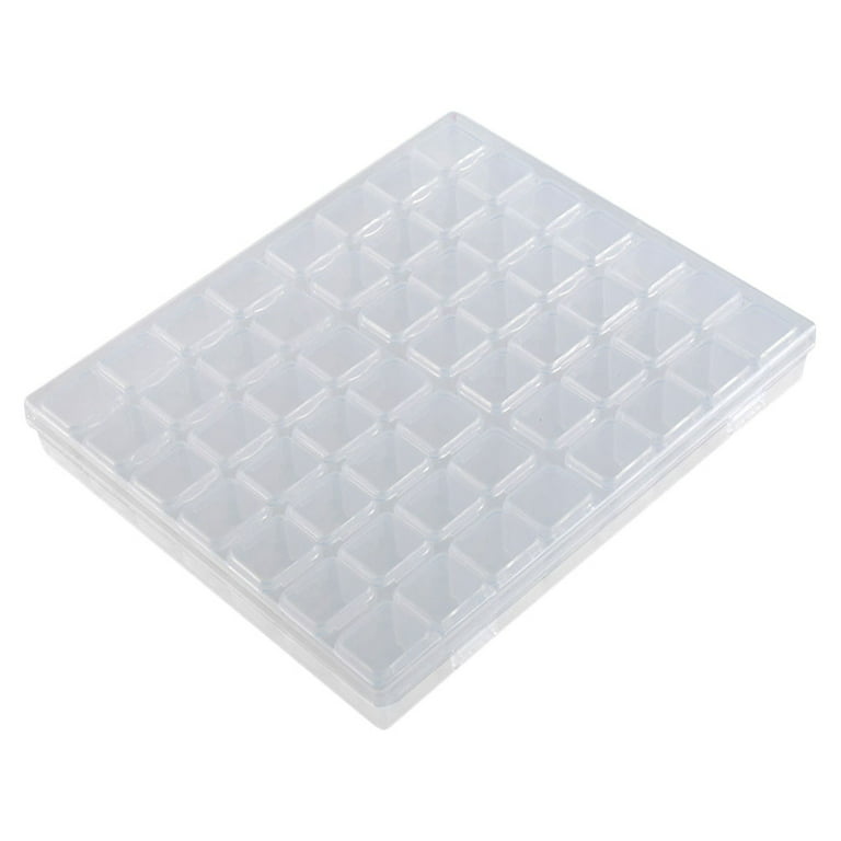 Frcolor 56 Grids Detachable Storage Box Nail Charm Organizer False Nail Container, Size: 21.3x17.5x2.6cm
