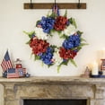 thumbnail image 5 of HuiXinOu 18in Independence Day Wreath Front Door Hanging Decor for Windows Porch Easter and Multiple Holiday Celebrations, 5 of 6