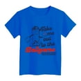 thumbnail image 4 of Nwiuh Toddler Boy Girl Baseball Shirts Take Me Out to The Ballgame T Shirt Cute Sport Tees Short Sleeve Tops Summer Clothes (Blue, 18-24 Months), 4 of 4