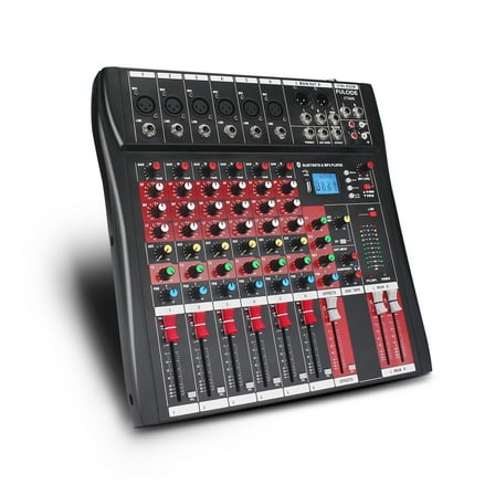 FULODE CT60 6-channel Professional mixer audio Bluetooth U disk 48V Phantom Power Source USB recording,dj mixer,Suitable for beginners as well