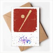 Sport Baseball Illustration Red Pattern Welcome Back Greeting Cards Envelopes Blank