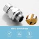 thumbnail image 3 of Shower Head Swivel Ball Adapter, All Metal Adjustable Shower Arm Extension, 3 of 5
