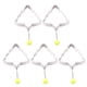 thumbnail image 1 of EeaseMX Molde para freír huevos de tortilla de acero inoxidable de 5 piezas molde para panqueques moldeador de huevo frito herramientas de cocina de bricolaje diseño de árbol de Navidad (plata), 1 of 7
