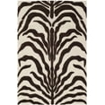 thumbnail image 2 of SAFAVIEH Cambridge Leah Geometric Wool Area Rug, Ivory/Brown, 4' x 6', 2 of 8