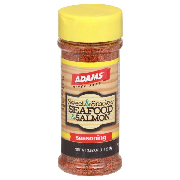 Adams Sweet & Smokey Seafood & Salmon Seasoning, 3.92 oz