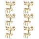 thumbnail image 2 of 6 broches navideños con forma de alce, pasadores de moda, ramilletes retro dorados, 2 of 8