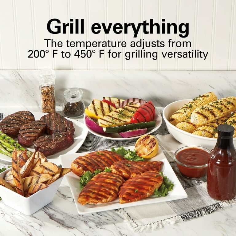Hamilton Beach Searing Grill Review, Grilled Steak, Chicken, and  Vegetables