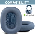 thumbnail image 2 of Almohadillas de repuesto SOPROM para auriculares Airpods Max, color azul, 2 of 6