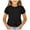 Noir, variante sur sertiohcv T-Shirts en Coton pour Filles/tout-Petits Col Ras du Cou Enfants Filles Chandails à Manches Bouffantes Ourlet à Volants T-Shirts Col Ras du Cou Hauts Tout-Petit Doux Respirant Chandail de Base Rose Vif Taille pour 11-12 Ans