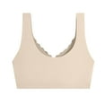 thumbnail image 5 of Sngxgn Womens Longline Sports Bra Padded Workout Crop Tank Tops(Beige,XL), 5 of 9