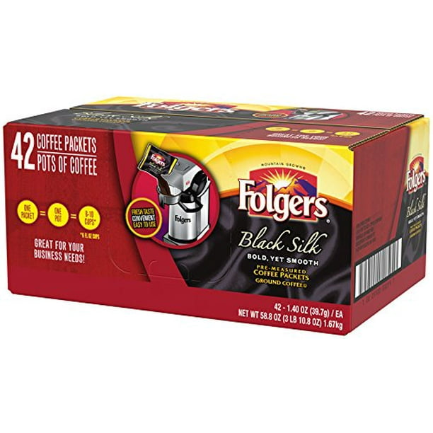 Folgers® Coffee, Black Silk, 1.4 oz Packet, 42/Carton