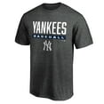 thumbnail image 2 of Men's Charcoal New York Yankees Team Win Stripe T-Shirt, 2 of 3