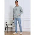 thumbnail image 2 of DARING DIVA Long Sleeve Jacquard Pullover Hooded Sweatshirts M Gray, 2 of 7