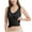 Tank Tops for Women Plus Size-Black, variant on Homenesgenics Tank Tops for Women Plus Size Women's Seamless Double Layer Shaping Long Waistband with Waistband, Pure Cotton Vest Tank Tops with Built in Bras White M