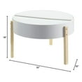 thumbnail image 4 of ACME Bodfish Coffee Table, White & Natural, 4 of 6